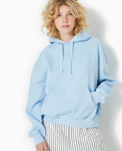 Sweat capuche avec poche devant Femme - Couleur bleu - Taille S - Sweat Femme - PIMKIE