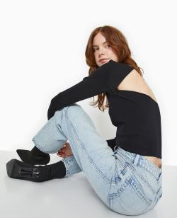 Pull fin avec dos-nu Femme - Couleur noir - Taille XS - Pull et Gilet Femme - PIMKIE