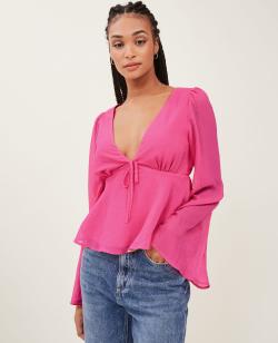 Blouse en tissu léger Femme - Couleur rose - Taille M - Blouse et Chemise Femme - PIMKIE