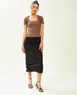 Jupe parachute Femme - Couleur noir - Taille 38 - Jupe Femme - PIMKIE