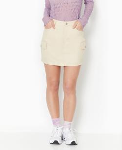 Jupe courte avec poches plaquées Femme - Couleur marron - Taille 38 - Femme - PIMKIE