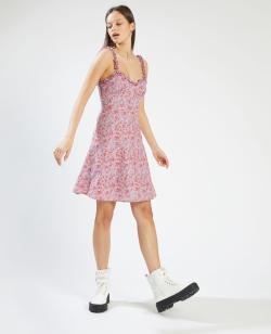 Robe courte à bretelles Femme - Couleur rouge - Taille 40 - Robe Femme - PIMKIE