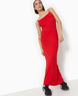 Robe longue avec fines bretelles Femme - Couleur rouge - Taille XL - Robe Femme - PIMKIE