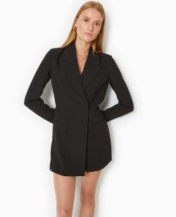 Combishort-robe façon blazer Femme - Couleur noir - Taille 32 - Short Femme - PIMKIE