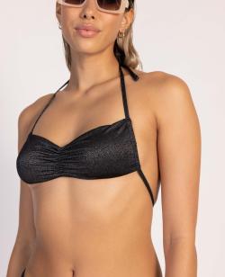 Haut de maillot de bain bandeau dos nu Femme - Couleur noir - Taille 36 - Maillot de bain Femme - PIMKIE