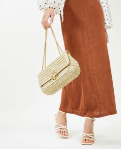 Sac en raphia avec chaine