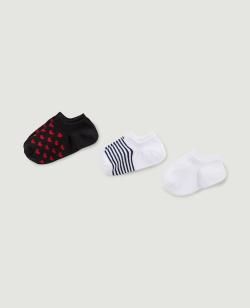 Lot de 3 paires de chaussettes invisibles