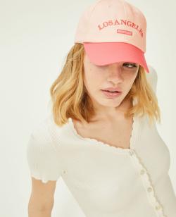 Casquette bicolore avec broderie