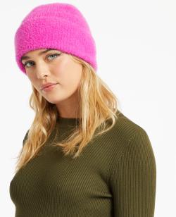 Bonnet en maille fluffy