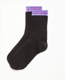 Paire de chaussettes en maille bouclette