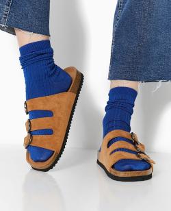 Mules 3 brides Femme - Couleur marron - Taille 39 - Mules Femme - PIMKIE