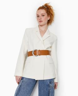 Ceinture large avec grosse boucle