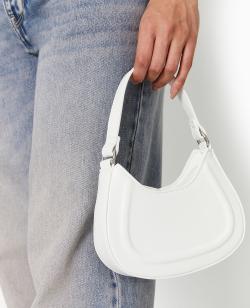 Mini sac rigide forme demi-lune