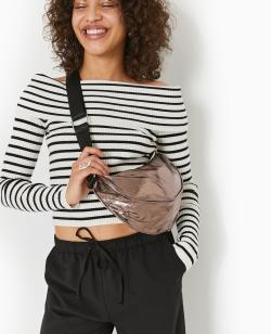 Sac souple en tissu métallisé