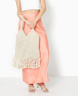 Sac en crochet avec franges