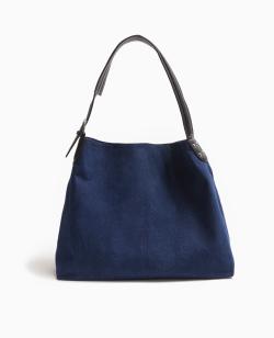Grand sac en jean XXL avec bandoulière ceinture