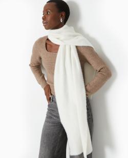 Echarpe en maille fluffy ultra douce