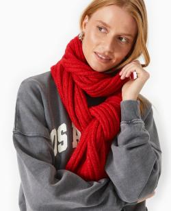 Echarpe en maille côtelée