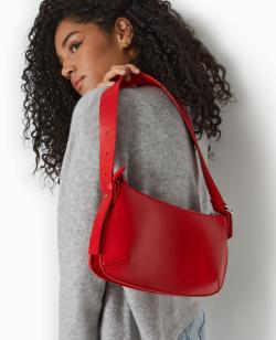 Sac porté épaule effet double poche