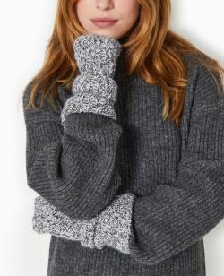 Mitaines en maille mélangée