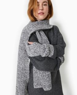 Echarpe en laine mélangée