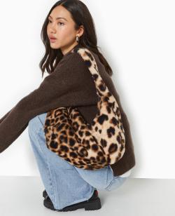 Sac en fausse fourrure léopard