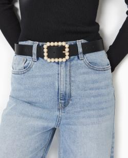 Ceinture boucle avec perles