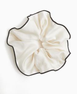 Maxi chouchou avec liseret contrasté