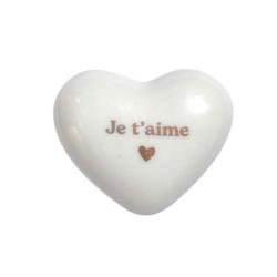 Cœur en céramique blanc 