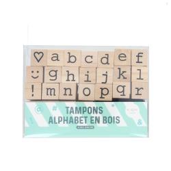Tampons alphabet en bois