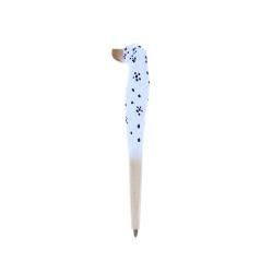 Stylo en bois sculpté chien