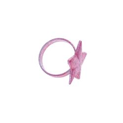 Rond de serviette étoile fuchsia