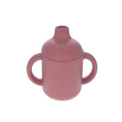 Tasse d'apprentissage en silicone ours rose