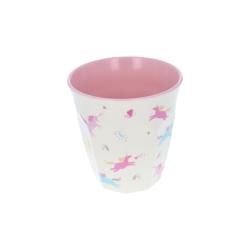 Grand verre en mélamine motifs licornes