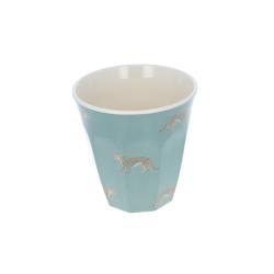 Grand verre en mélamine léopard vert