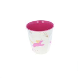 Petit verre en melamine licornes