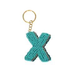 Porte-clés à perles lettre X