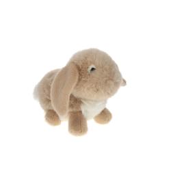 Peluche lapin bélier beige