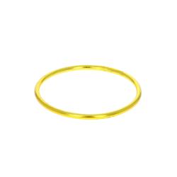 Bracelet jonc en aluminium jaune
