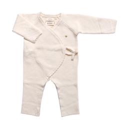 Combinaison bébé en coton crème 3-6 mois