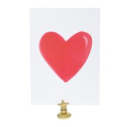 Carte cœur rouge