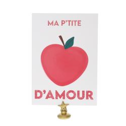 Carte p'tite pomme d'amour