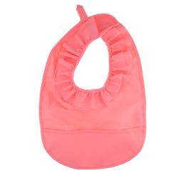 Bavoir froufrou rose