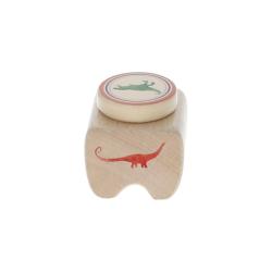 Boite à dents en bois motifs Dinosaures