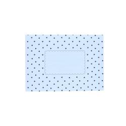Enveloppe blanche cœurs noirs