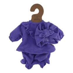 Tenue de poupée Rosie velours violet lavande