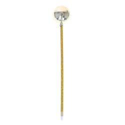 Stylo boule disco jaune doré