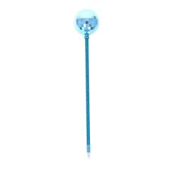 Stylo boule disco bleu