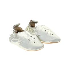 Chaussons bébé Jolis Cœurs dorés 6-12 mois
