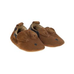 Chaussons bébé Kangourou en daim marron 0-6 mois